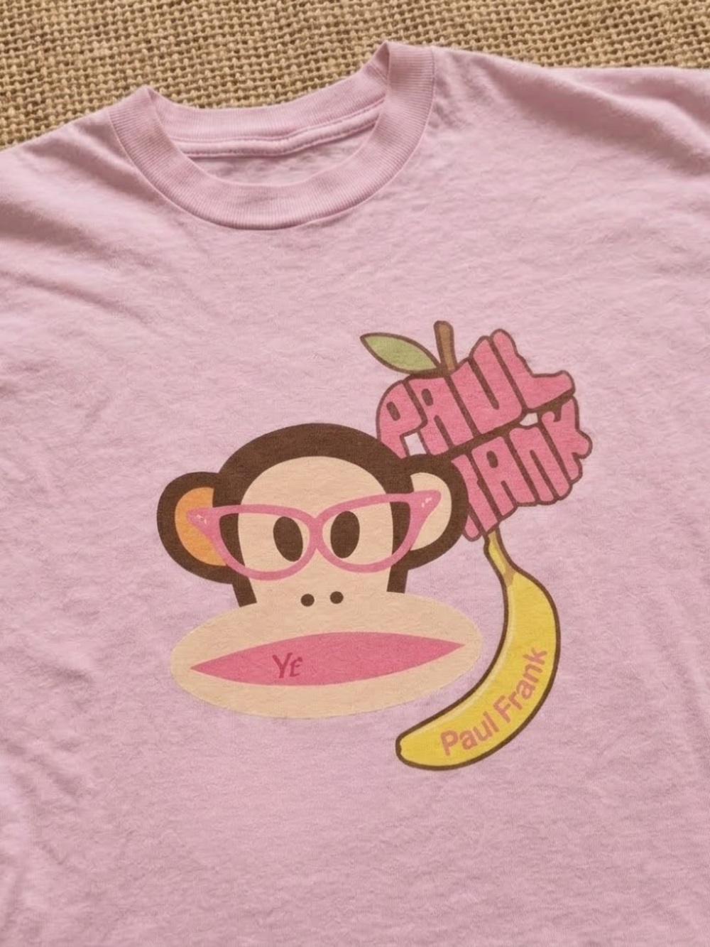 Paul Frank Light Pink Julius Graphic Tee with Sunglasses - Picture 2 of 2